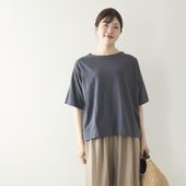 DAYS/5分袖ボートネックプルオーバー